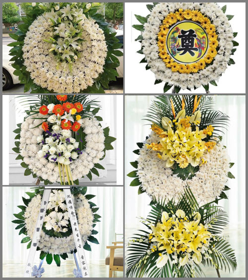 河南南阳新野县王集镇冯集村花圈速递